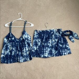 Zara Navy Tie-Dye Set